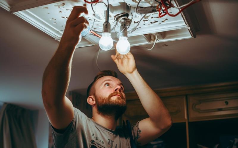 Light fixture installation